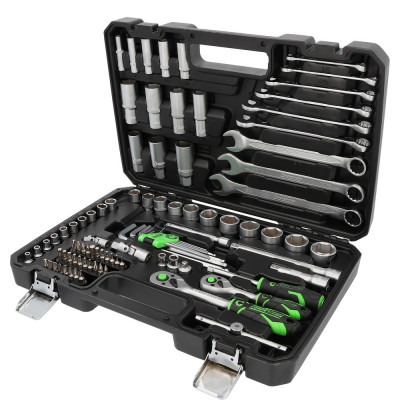 Coffret de douilles COMPETITION 1/4"+3/8", 91 pcs - KSTools | 512.0092
