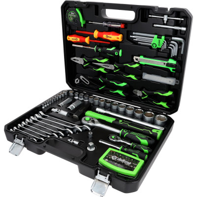 Coffret d'outillage généraliste COMPETITION 1/4"+1/2", 107 pcs - KSTools | 512.0107
