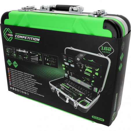 Coffret d'outillage généraliste COMPETITION 1/4"+1/2", 145 pcs - KSTools | 512.0145