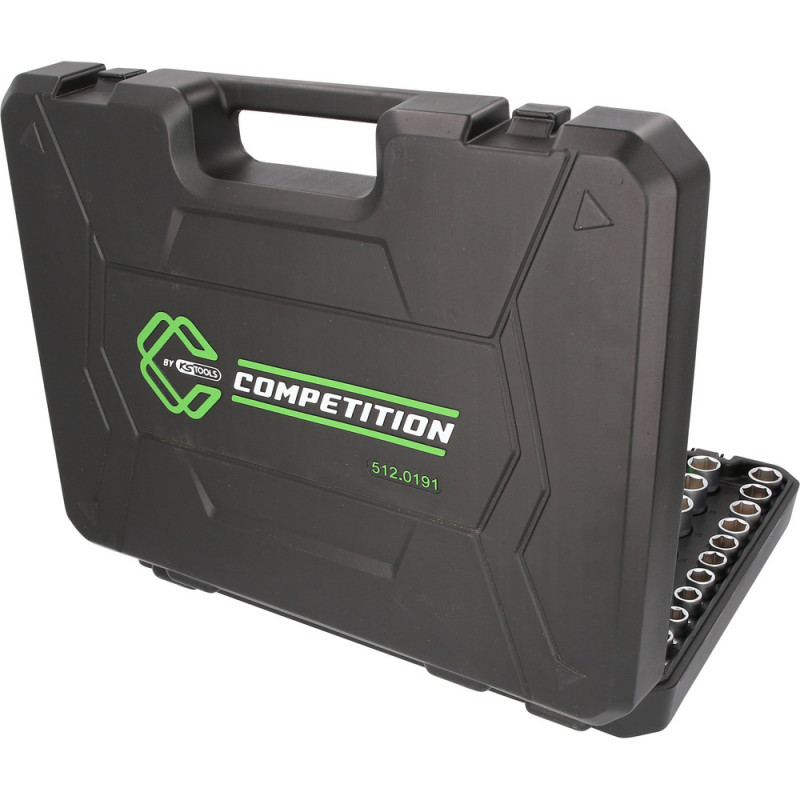 Coffret de douilles COMPETITION 1/4"+3/8"+1/2", 191 pcs - KSTools | 512.0191