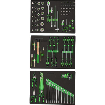 Jeu de modules pour système d’armoires d’atelier COMPETITION 512.6000 avec 119 outils Premium - KSTools | 512.6001