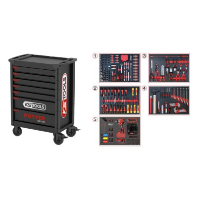 SERVANTE 7 TIROIRS - EDITION LIMITEE 2026 - ÉQUIPÉE DE 236 OUTILS KSTools | 826.7234F