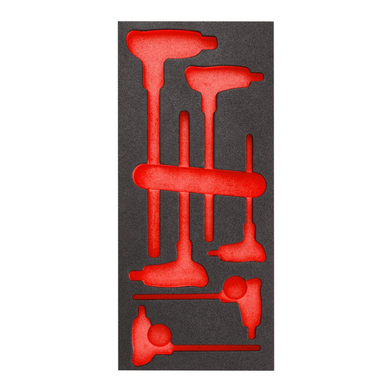 Module mousse de 6 clés en P - 6 pans - OGV® GRIP - FACOM | MODM.84HGRP