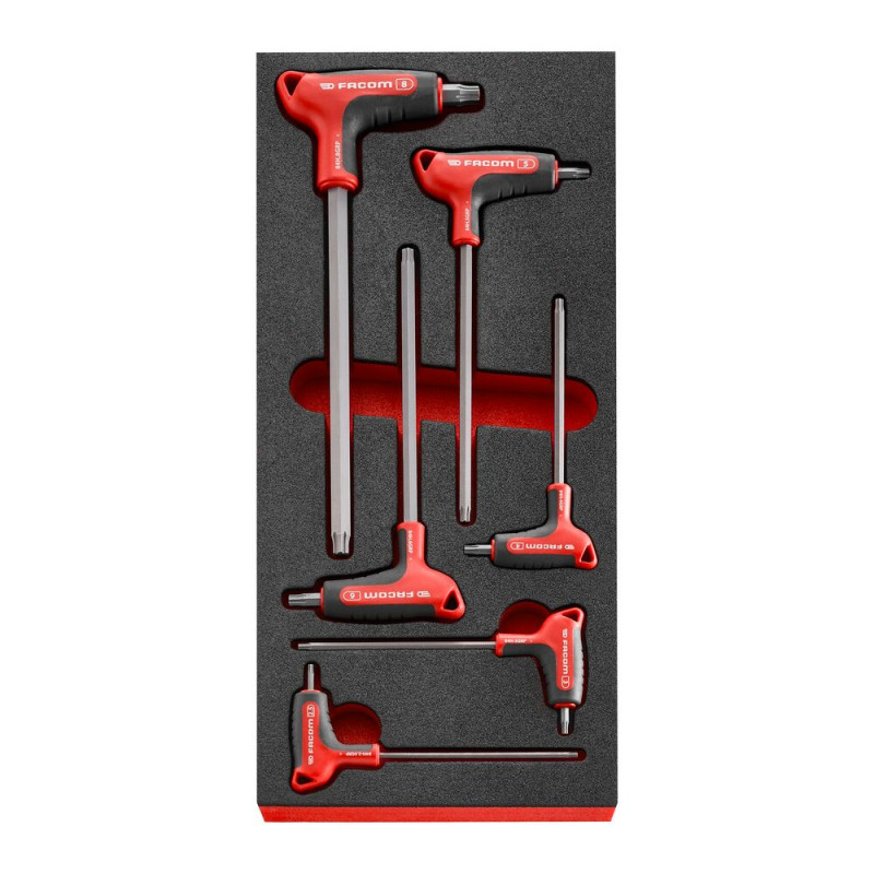 Module mousse de 6 clés en P - 6 pans - OGV® GRIP - FACOM | MODM.84HGRP