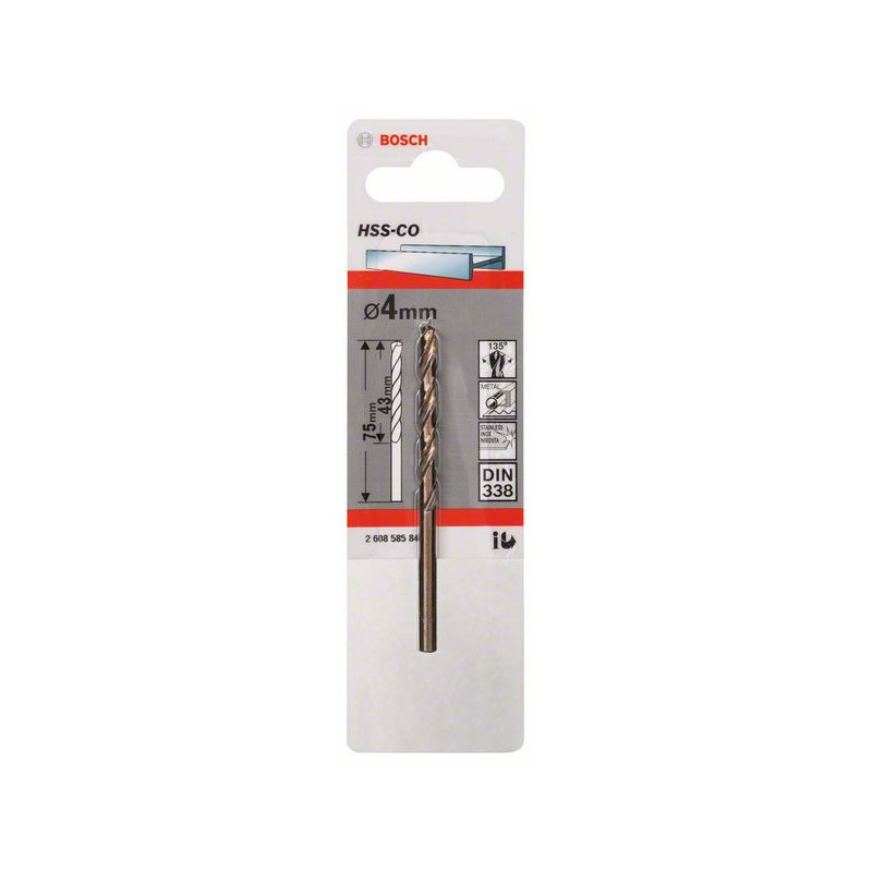 2608585846 Forets à métaux rectifiés HSS-Co, DIN 338 Accessoire Bosch pro outils