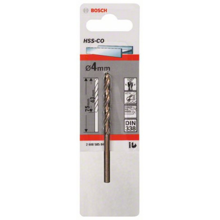 2608585846 Forets à métaux rectifiés HSS-Co, DIN 338 Accessoire Bosch pro outils