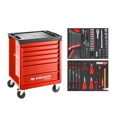 SERVANTE START M3 + COMPO OUTILLAGE 122 PIECES EN MODULES MOUSSES - FACOM | START.M3ACM1