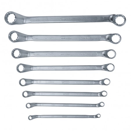 Clé polygonale contre-coudée, 8 pcs. 6-22mm - KSTools | 517.0248