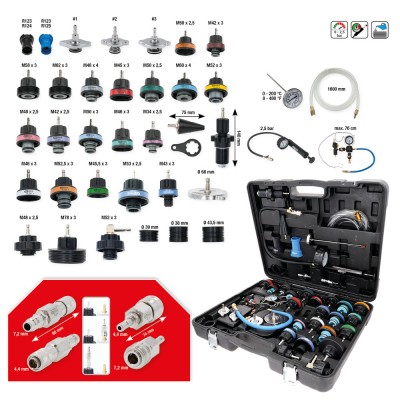 Coffret de diagnostic pour système de refroidissement, 40 pcs - KSTools | 150.2300