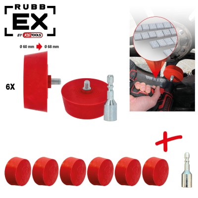 Disque de gommage pour jantes en alu, conique, pack de 6 - KSTools | 515.5476