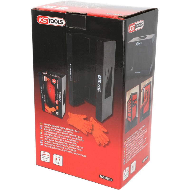Distributeur de gants, magnétique - KSTools | 160.0035