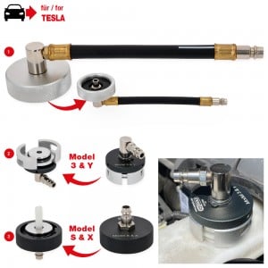 Jeu d’adaptateurs pour la purge des freins pour Tesla, 3 pcs - KSTools | 160.0695