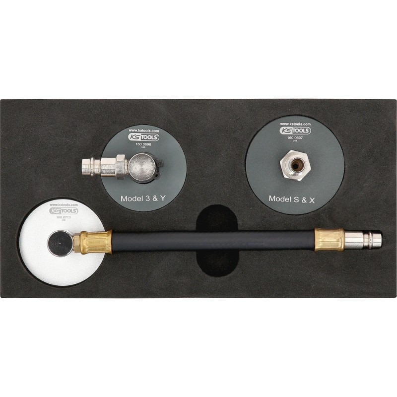Jeu d’adaptateurs pour la purge des freins pour Tesla, 3 pcs - KSTools | 160.0695