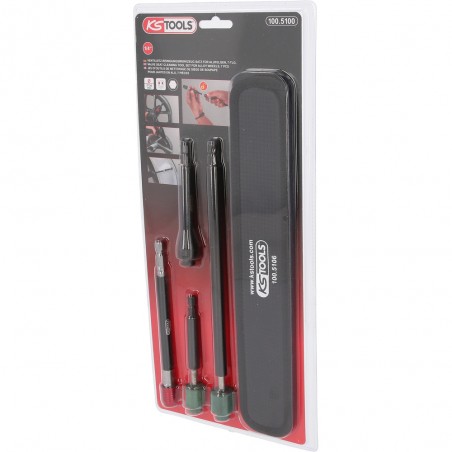 Jeu d’outils de nettoyage de siège de soupape pour jantes en alu, 7 pcs - KSTools | 100.5100