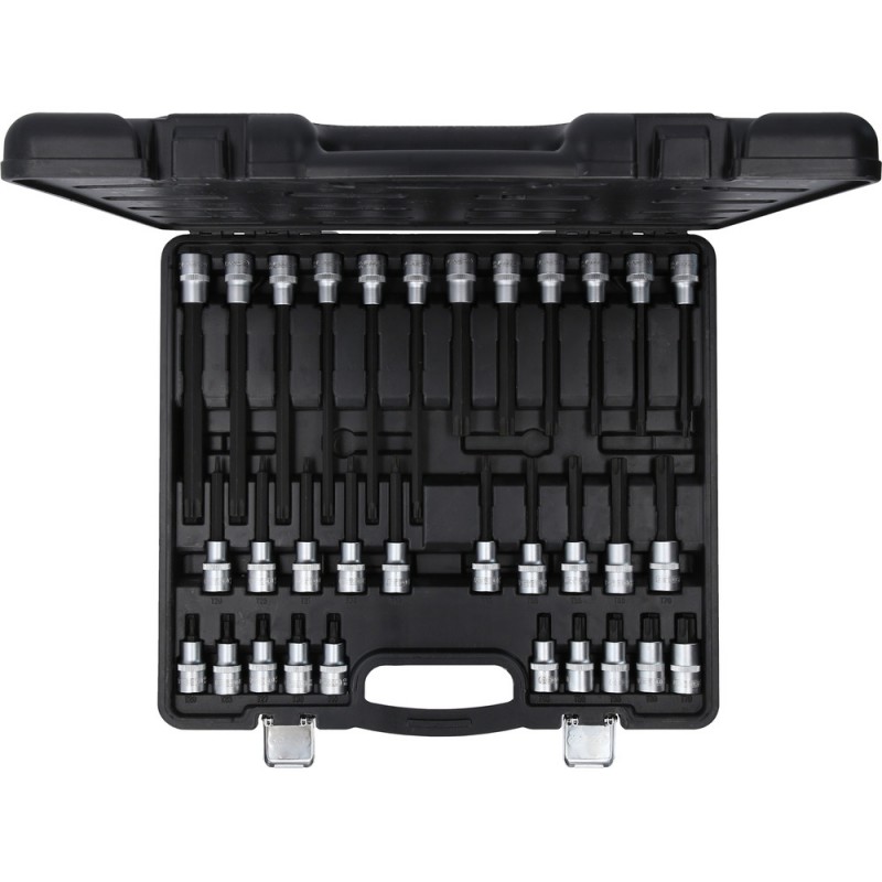 Jeu de douilles à embout 1/2''  pour vis TORX®, 32 pcs - KSTools | 911.4550