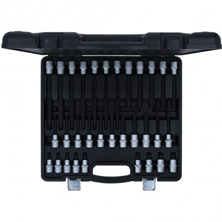 Jeu de douilles à embout 1/2''  RIBE®, 32 pcs, courtes, longues et extra-longues - KSTools | 911.4520