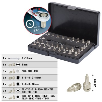 Jeu de micro-embouts, 32 pcs. - KSTools | 503.4670