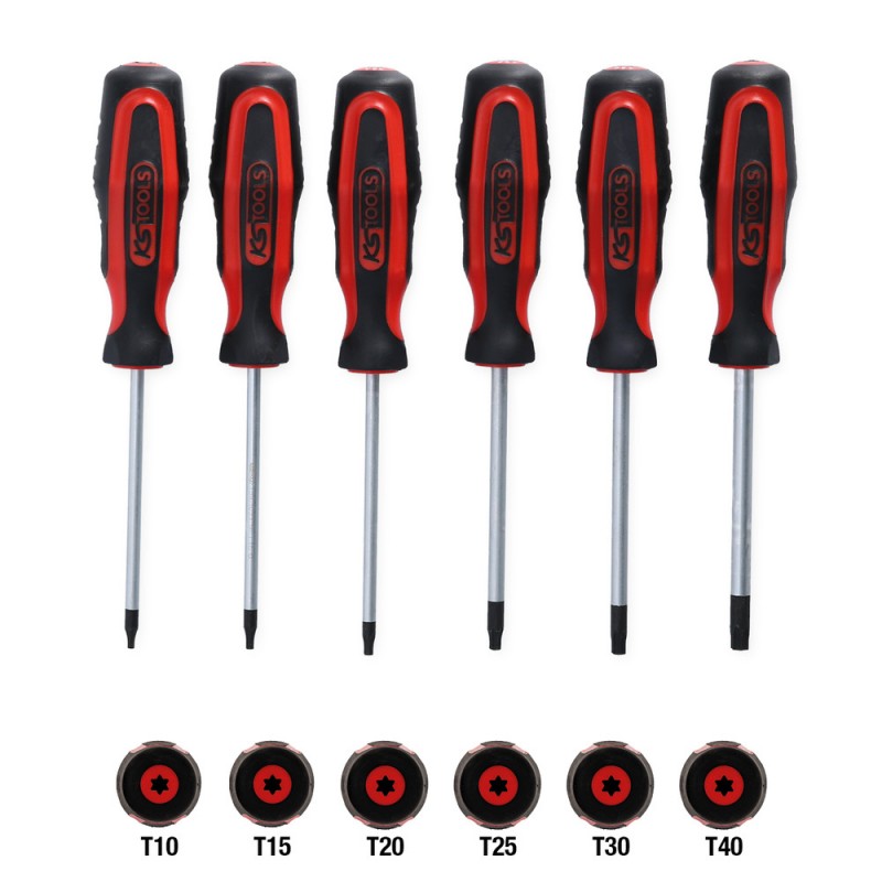 Jeu de tournevis ERGOTORQUEplus, 6 pcs., TORX - KSTools | 159.0030