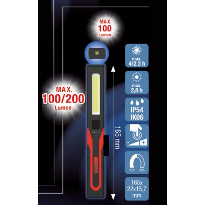 Lampe d’inspection eQi UltimateBEAM 200 lumens - KSTools | 150.4640