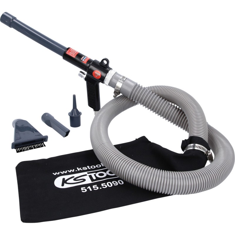 Pistolet de soufflage et d’aspiration à air comprimé, 145 mm - KSTools | 515.5090