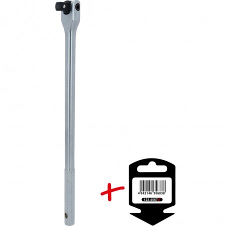 Poignée articulée longue 1/2'' CHROMEplus, 378mm  - sur carte - KSTools | 918.1291-E
