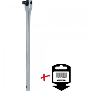 Poignée articulée longue 1/2'' CHROMEplus, 378mm  - sur carte - KSTools | 918.1291-E
