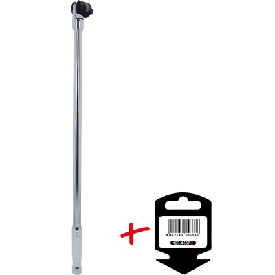 Poignée articulée longue 1/2'' CHROMEplus, 655mm  - sur carte - KSTools | 918.1292-E