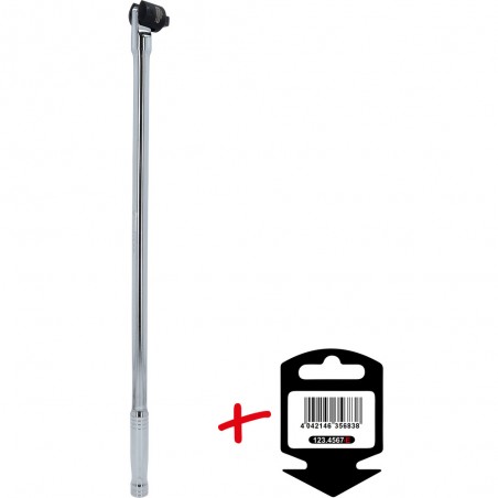 Poignée articulée longue 1/2'' CHROMEplus, 655mm  - sur carte - KSTools | 918.1292-E