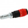Raccord de sécurité à air comprimé universel 3-en-1, 14,5 mm avec raccord pour tuyau - KSTools | 999.9103