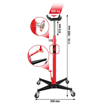 Vérin de fosse Performance, 500 kg - KSTools | 160.1270