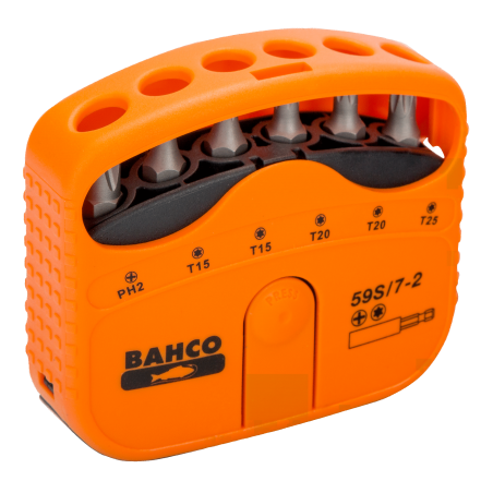 Jeu 7 embouts + 1 porte embou - Bahco | 59S/7-2