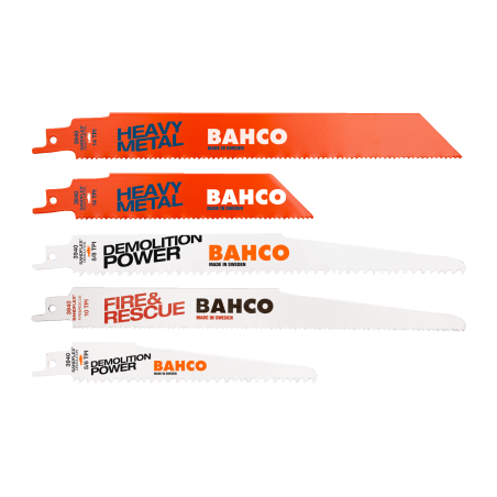 Jeu de lames scie sabre X5 - Bahco | 3940-HDD-SET-5P