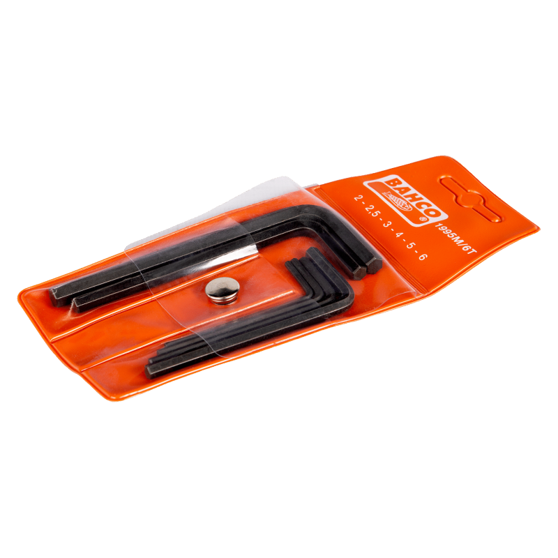Jeu 6PCS clés male coudée HEX - Bahco | 1995M/6T