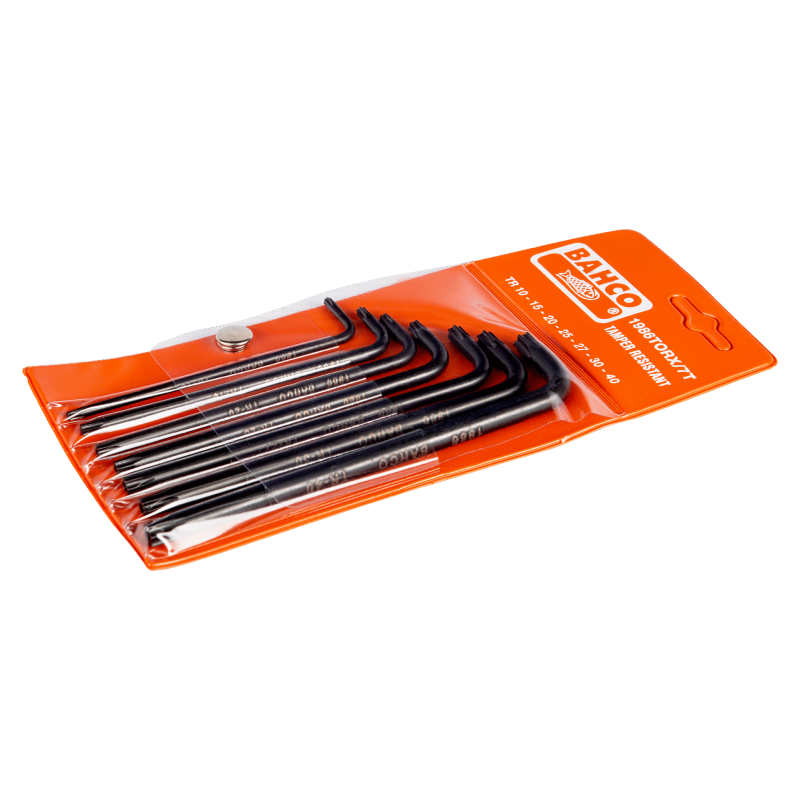 Jeu 7PCS clés male TORX SECU - Bahco | 1986TORX/7T