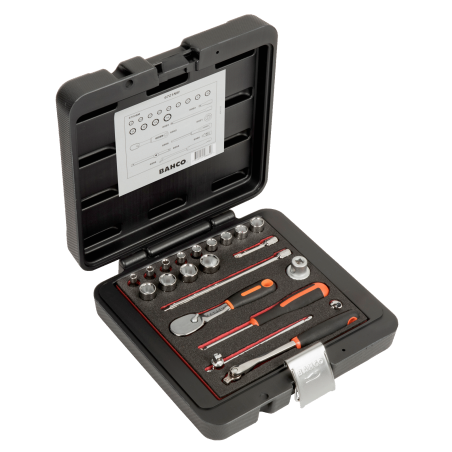 Jeu douilles+accessoires 1/4 - Bahco | 6721NM