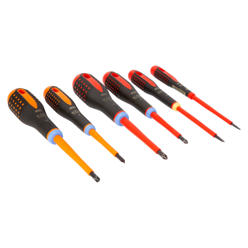 Jeu 6 Tournevis ISOLE  SL,PZ,COMBI - Bahco | BE-9884S