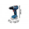 Kit 2 outils : GSR 18v-65 + GDR 18v-215 ( 2x GBA 5,0ah + GAL 18V-40) - BOSCH | 0615A50090