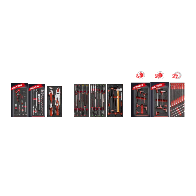 Servante édition limitée EO31 ROLL.7M3 + composition 9 modules mousses - FACOM | ROLLM3-EO31