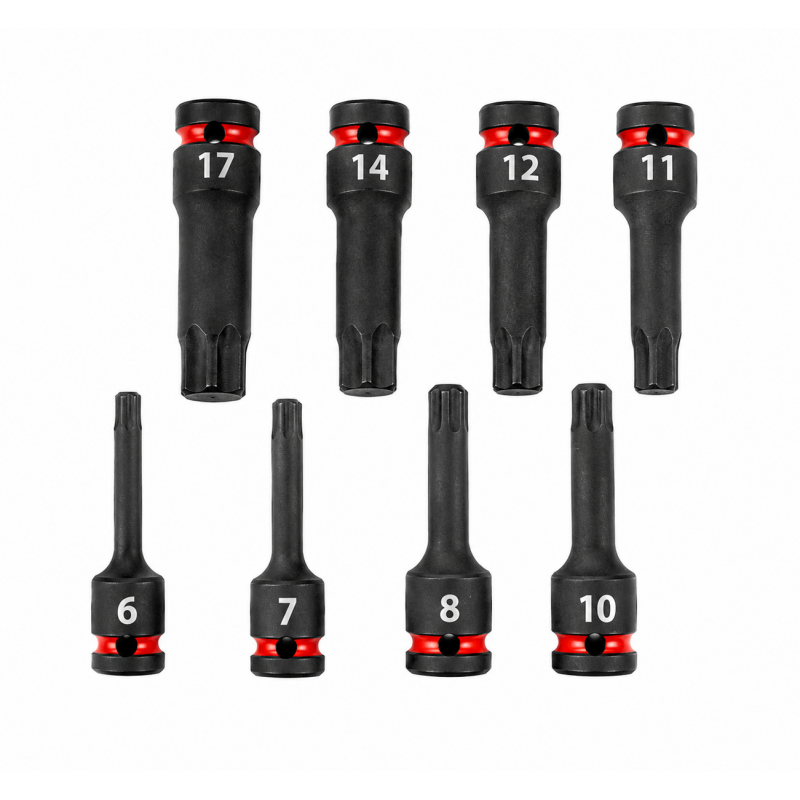 Jeu de 8 douilles 1/2' tournevis impact OGV Grip 6 pans en coffret textile édition limitée EO31- FACOM | NSHGRPJ8-EO31