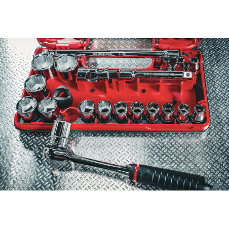 Pack édition limitée OGV GRIP (Jeu de 8 clés mixtes + coffret DBOX 1/2 21 pcs + Alpine miniature) FACOM | S.GRP-EA25
