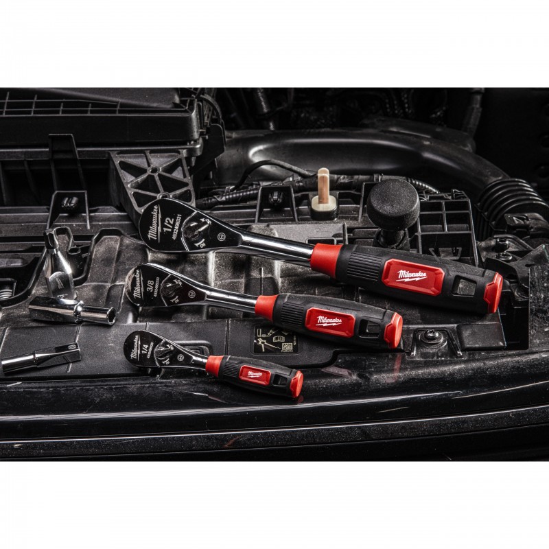 Cliquet 1/2" poignée bi-matière Milwaukee | 4932498331
