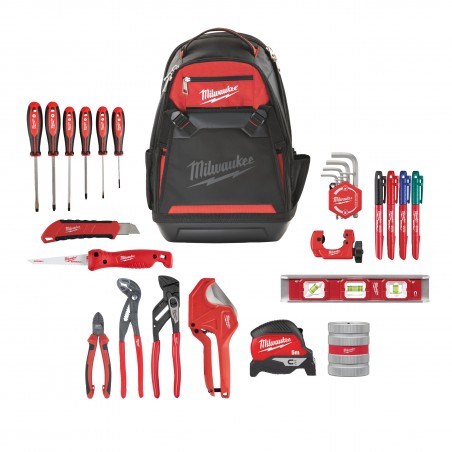 Sac à dos plombier 30 pcs Milwaukee | 4932502170