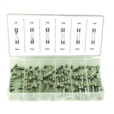 Assortiment de 120 fusibles verres - Sodise | 14101